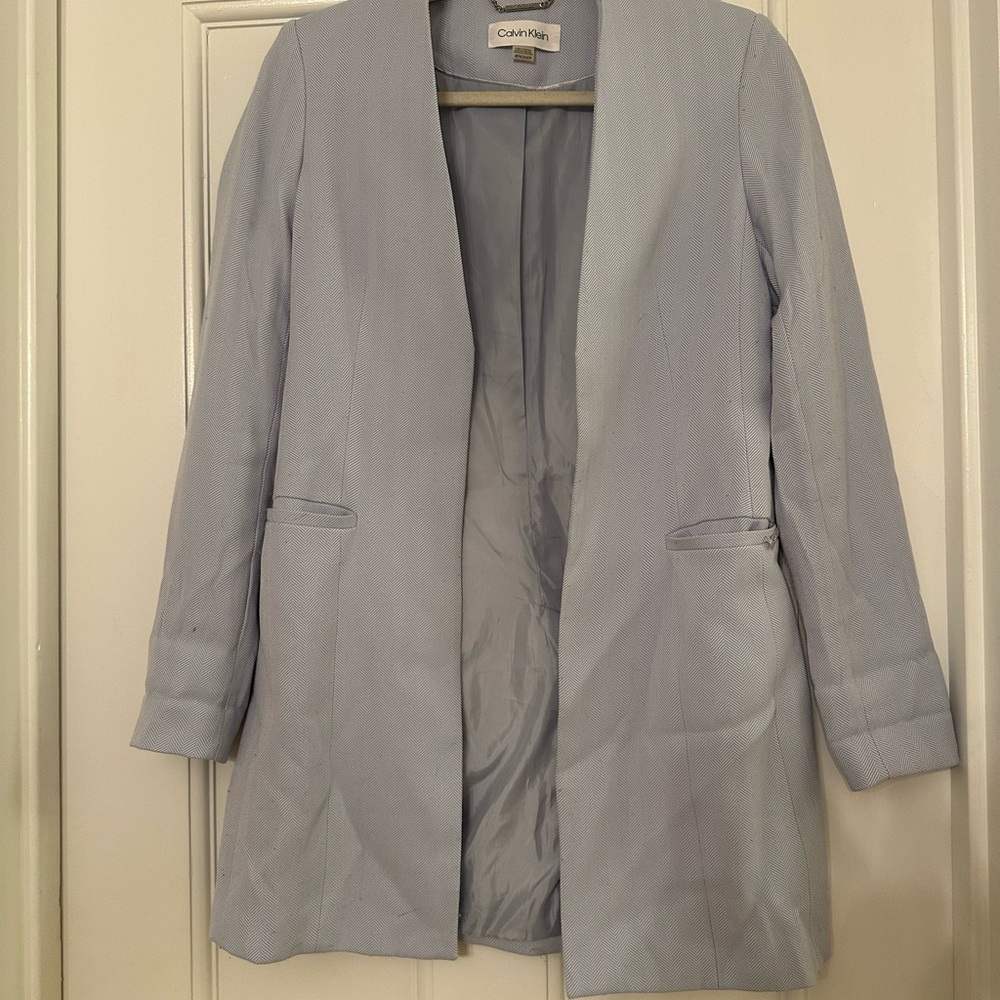 Calvin Klein Women's Soft Blue Blazer